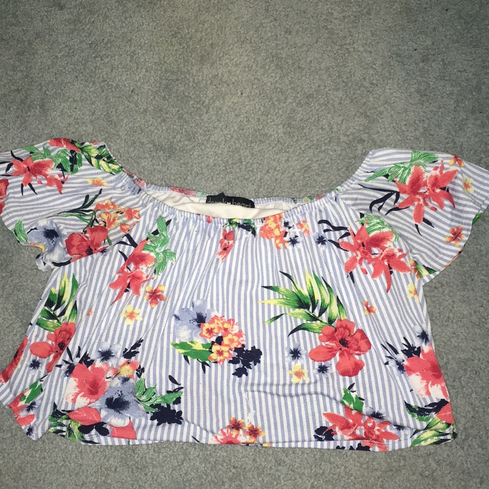 Floral Cold Sholder Top